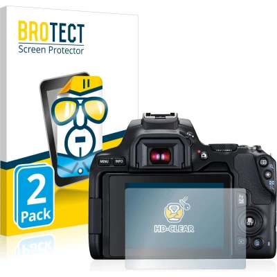 Afbeelding van BROTECT Screenprotector voor Canon EOS 250D Folie Beschermfolie transparant (2 Stuks)