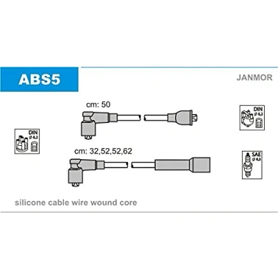 Afbeelding van JANMOR ABS5 Bougiekabelset