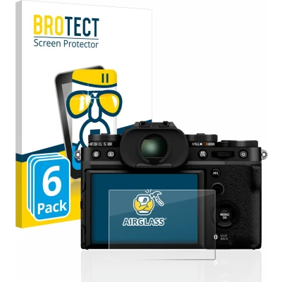 Afbeelding van BROTECT Screenprotector voor Fujifilm X T5 Folie Beschermfolie Beschermglas transparant (6 Stuks)