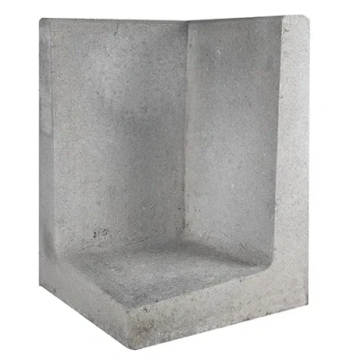 Afbeelding van 2 stuks! L Element hoek grijs Gardenlux