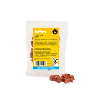 Afbeelding van Boomy Duck Cubes Zachte blokjes eend voor honden Hypoallergene hondensnacks Glutenvrije hondensnoepjes 3x100g