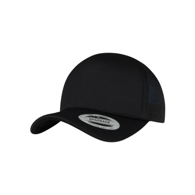 Afbeelding van Flexfit Foam Trucker Gebogen Vizier Unisex Cap, zwart/zwart/zwart