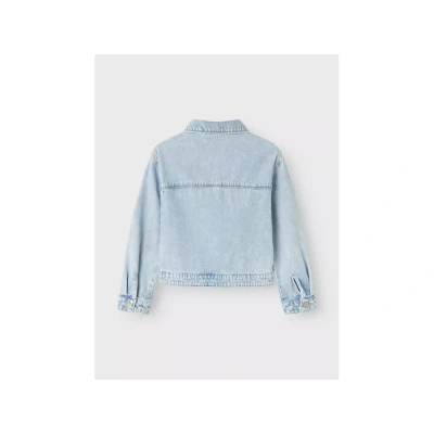 Afbeelding van Name it Nkfmila Spijkerjas voor kinderen, Maat: 104, Light blue bleached denim