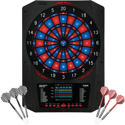 Afbeelding van KOTO Royal Star 315, Elektronisch Dartbord, Dartbord met Softtip Darts, E Darts Multiplayer, 48 spellen en meer dan 315 variaties, Professioneel Dartspel, DartSet.