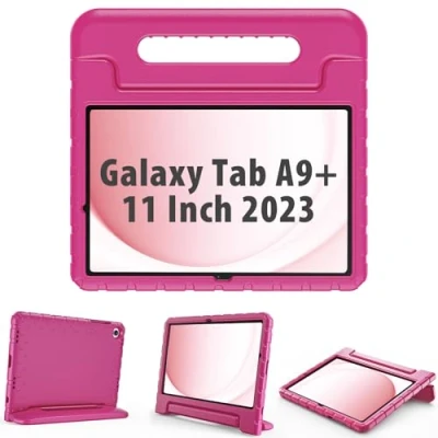Afbeelding van ProCase Beschermhoes voor kinderen Samsung Galaxy Tab A9+/A9 Plus 11 inch 2023 (SM X210), licht, met standaard, schokbestendig, robuust, kinderbeschermhoes, converteerbaar, handvat
