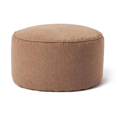 Afbeelding van Lumaland Comfort Line Indoor Poef Beanbag Hocker Stool 45cm x 25cm Bruin