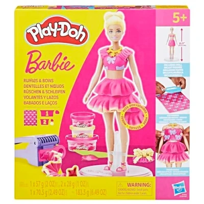 Image de Play Doh Barbie Dentelles et nœuds, coffret de pâte à modeler