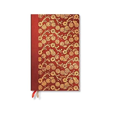 Afbeelding van Virginia Woolf&#039;s Notebooks The Waves Volume 4 (Virginia Woolf’s Notebooks) Maxi Vertical 12 month Dayplanner 2024 (Elastic Band Closure)