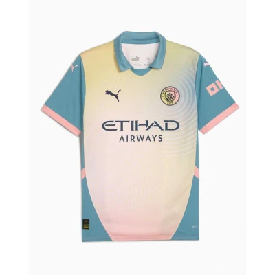 Afbeelding van Puma Manchester CITY Fourth Jersey Replica Tshirt print rosebaybold blue, Heren, Maat: XL, Rosebay bold blue