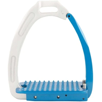 Afbeelding van BR Stijgbeugels Lavarone Zilver/Blauw 12cm