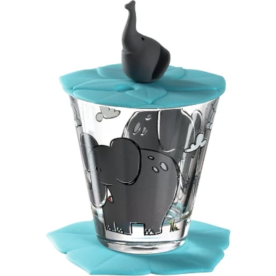 Afbeelding van Leonardo Kinderglas Set Bambini Olifant 215 ml 3 Delig