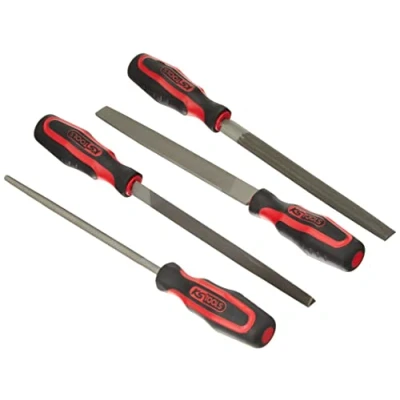 Afbeelding van KS TOOLS 713.3004 halfzachte vijlenmodule voor bedieningen en werkbanken, lasergesneden gereedschapsafdruk, rotbestendig schuim, 4 stuks, zwart