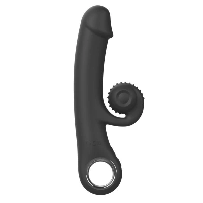 Afbeelding van Online Only Double Lust Flexibele Snail Vibrator Zwart