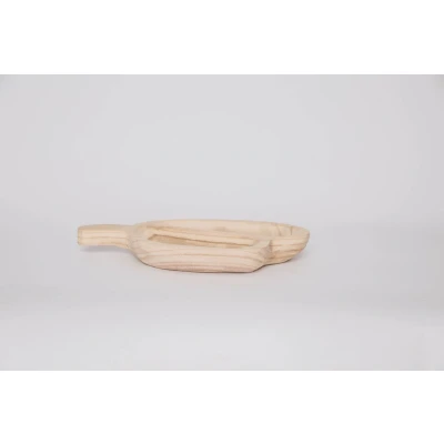 Afbeelding van Snackdienblad DKD Home Decor 38 x 21 5 cm 30 Natuurlijk Lichtbruin Tropisch