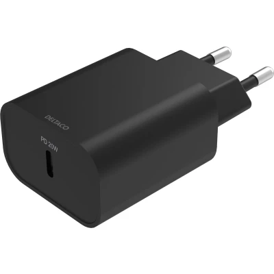 Afbeelding van Deltaco USB C Wandlader 1 x 20W Zwart