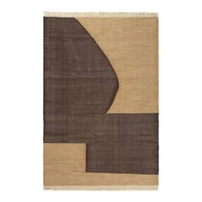 Afbeelding van ferm LIVING Forene Vloerkleed 200 x 140 cm Tan/Chocolate