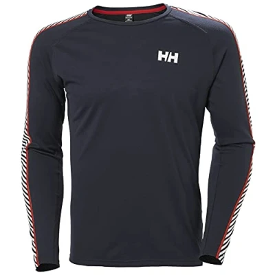 Afbeelding van Helly Hansen Lifa Active Stripe Crew Lange Mouwen Basislaag Zwart M Man