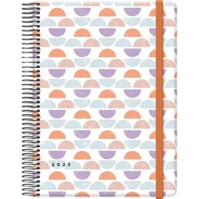 Afbeelding van Dohe Cute Dune Agenda 2025, 1 dag per pagina A5 (15 x 21 cm), 12 maanden januari tot december, hardcover en rubber, Spaanse planner, 4 pagina&#039;s stickers, kantoorbenodigdheden