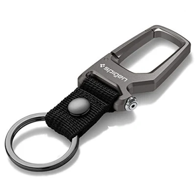 Afbeelding van Spigen Karabijnhaak Sleutelhanger Clip, Auto Flesopener Gunmetal