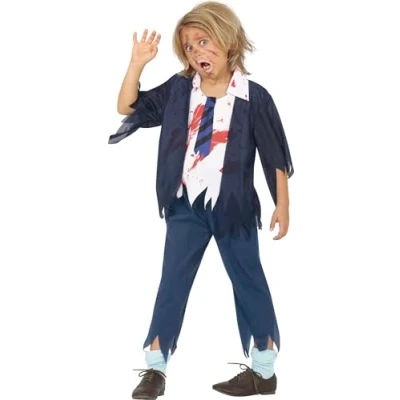 Afbeelding van FIESTAS GUIRCA, S.L. Blauw Zombie Meisje Vermomming 122/134 (7 9 jaar)