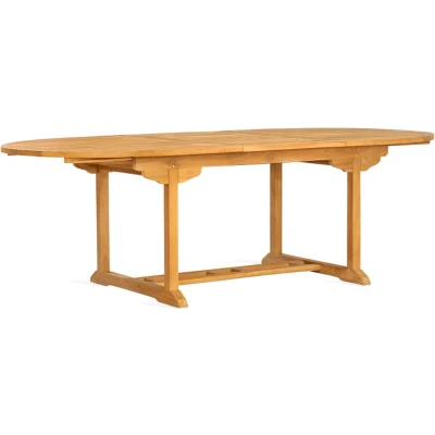 Afbeelding van Tuintafel uitschuifbaar ovaal Teak 180/240 cm