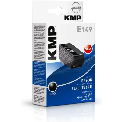 Afbeelding van KMP Inktcartridge vervangt Epson 26XL, T2621 Compatibel Zwart E149 1626,4001