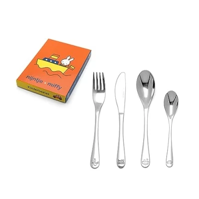 Afbeelding van Zilverstad Children&#039;s cutlery 4pcs Miffy vehicles s/s