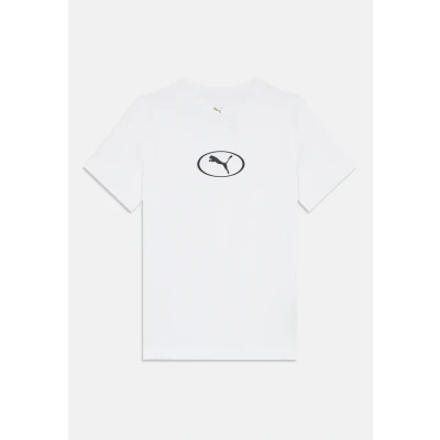 Afbeelding van PUMA Sport T shirt met ribkraag voor Heren, Wit, Maat 7 8Y