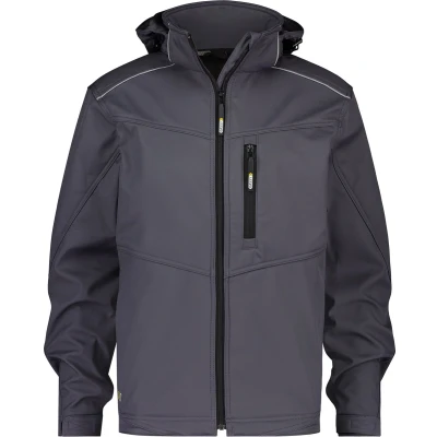 Afbeelding van DASSY® Tavira Softshelljas maat M CEMENTGRIJS