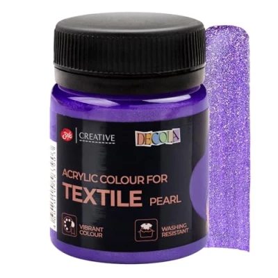 Afbeelding van Decola — Textielverf Violet Glitter 50ML met hoog pigmentgehalte Gemaakt door Nevskaya Palitra