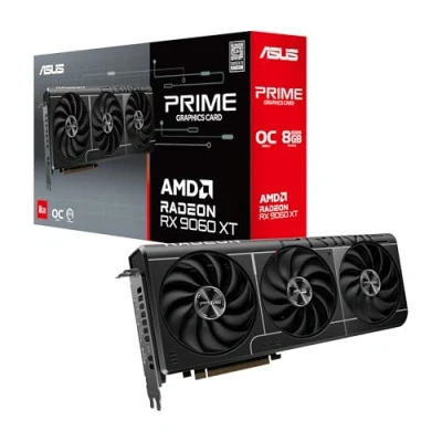 Image de ASUS Prime Radeon RX 9060 XT 8GB OC Edition carte graphique 8 Go GDDR6 PCI Express 5.0 HDMI, 2 x DisplayPort boîte