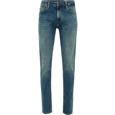 Afbeelding van WE Fashion Heren slim fit jeans van jog denim