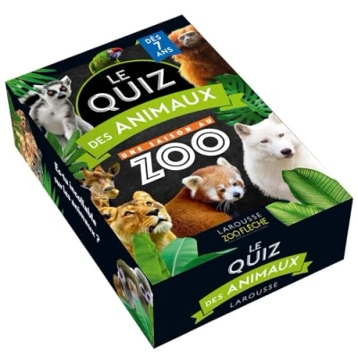 Afbeelding van LE QUIZ DES ANIMAUX UNE SAISON AU ZOO (80 CARTES)