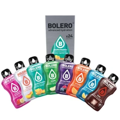 Image de Bolero KIDS MIX 24 x 9 g Jus en poudre sans sucre, sucré avec de la stévia et vitamine C Convient pour les enfants, sportifs diabétiques