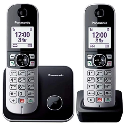 Afbeelding van Draadloze telefoon Panasonic KX TG6852SPB Zwart