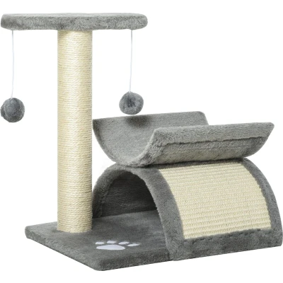 Afbeelding van PawHut Kattenboom speelboom met bal kattenkrabpaal krabboom katten D30 189 1