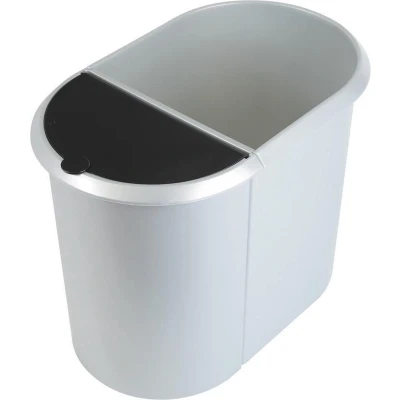Afbeelding van Duo System afvalbak SILVER
