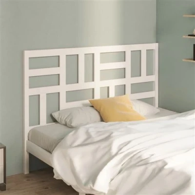 Afbeelding van Hoofdbord 156x4x104 cm massief grenenhout wit