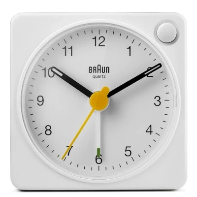 Afbeelding van Braun BC02XW Wekker Analoog Reis Wit