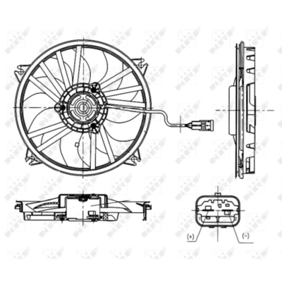 Afbeelding van Koelventilatorwiel NRF 47665