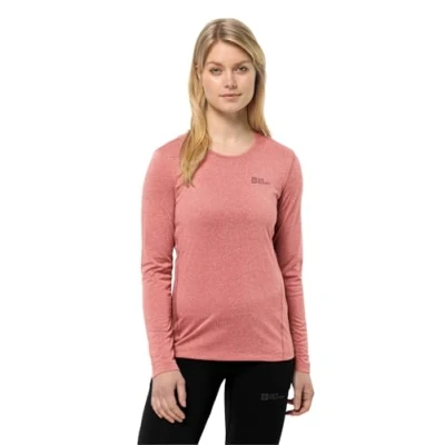 Afbeelding van Jack Wolfskin SKY Thermal Longsleeve, Dames, Maat: Large, Mineral red