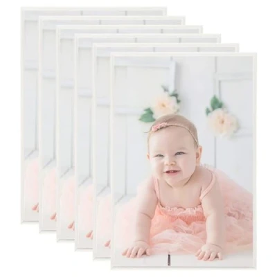 Afbeelding van Fotolijsten 5 st voor wand of tafel 70x90 cm MDF zilverkleurig