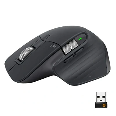 Afbeelding van Logitech MX Master 3 Draadloze Muis met Bluetooth en USB ontvanger Graniet