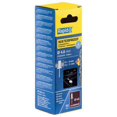 Afbeelding van Rapid blindklinknagel waterproof + drill 4.8x14mm (50st)