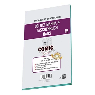 Afbeelding van Comic Concept Deluxe Manga Bags XL (165 x 220 mm) met lipje