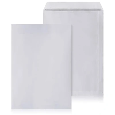 Afbeelding van LOGIC PACK C4 zelfklevende envelop witte enveloppen 229 x 324 cm zonder venster grote (500 stuks)
