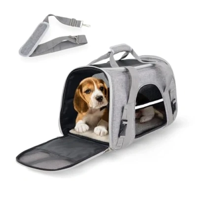 Afbeelding van Mobiclinic Bronco Draagtas voor huisdieren Transparante Katten Reismand Rugtas Hond Rugzak Dieren Inklapbaar Ventilatienetten Trolleyband Dubbele handvat