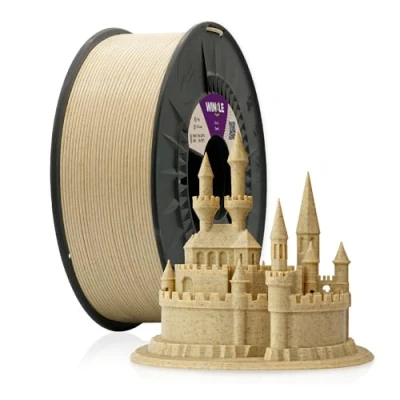 Afbeelding van WINKLE PLA HD textuur filament (textuur) zand voor 3D printer 2,85 mm 1 kg maatnauwkeurigheid spoel van