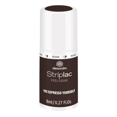 Afbeelding van alessandro Striplac Espresso Yourself UV nagellak, zacht en duurzaam, gemakkelijk te verwijderen dankzij peel off technologie, veganistisch dierproefvrij, 8 ml