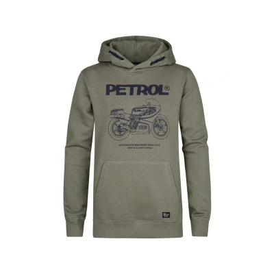Afbeelding van Petrol Industries Jongens Artwork Hoodie Catskill Groen Maat 152